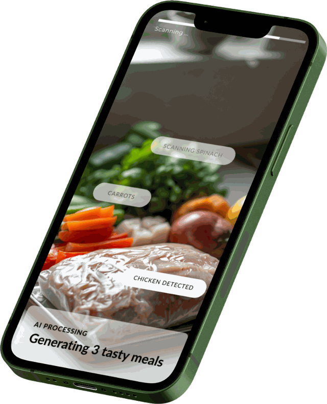 Snap2Meal app on a phone