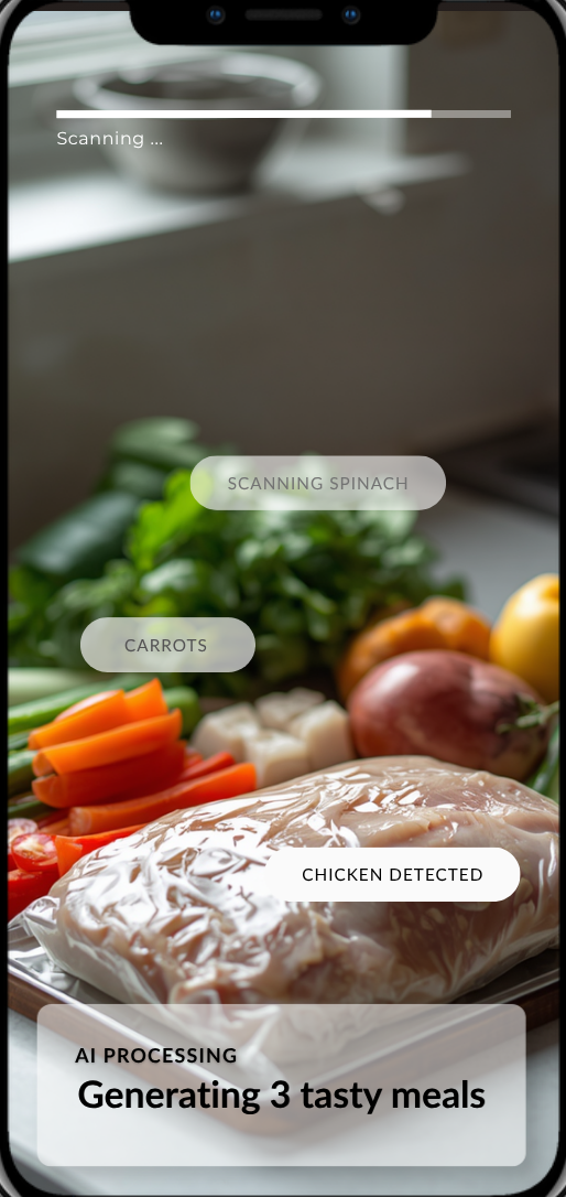 Snap2Meal scan screen