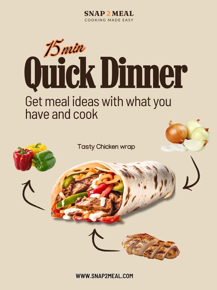 Snap2Meal post: 15-min quick dinner